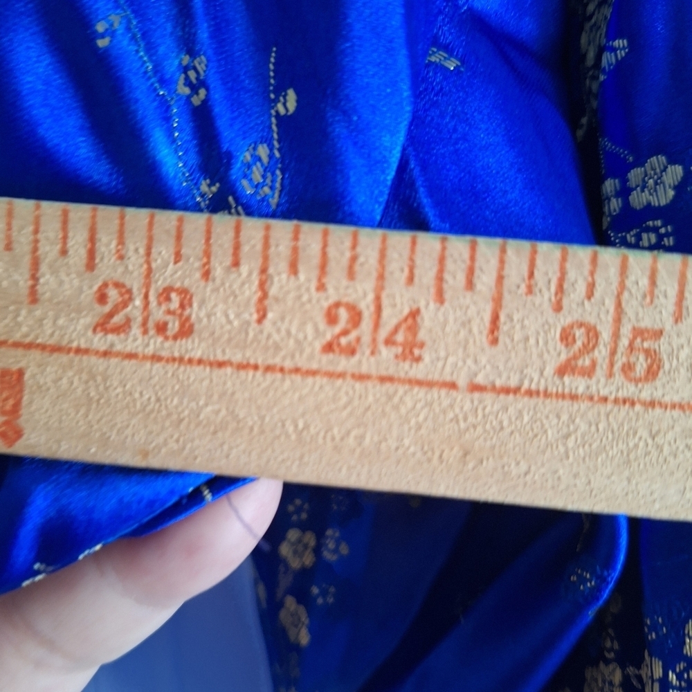 Blue Floral Kimono Robe - Picture 12 of 16